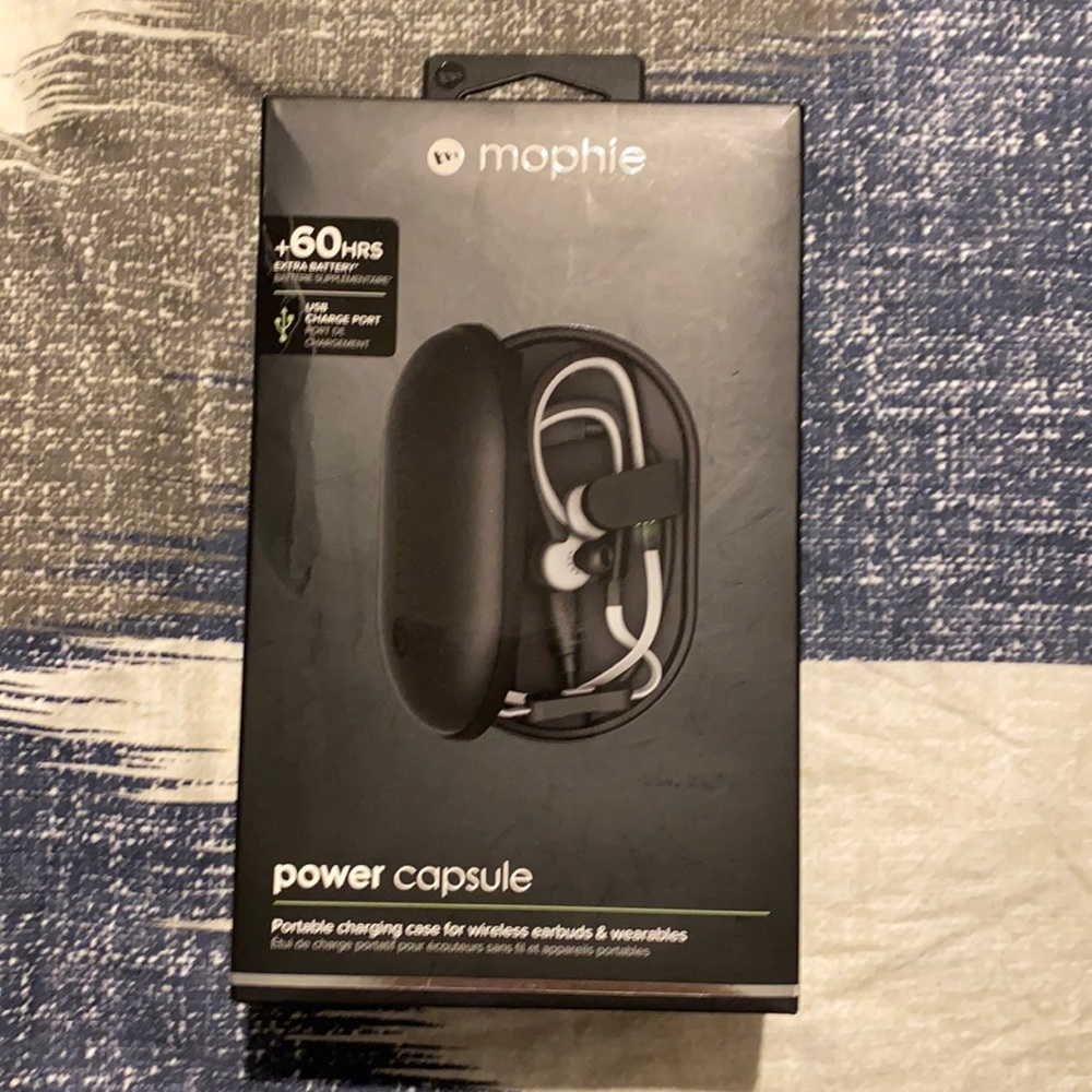 Mophie power capsule (head phone charger case)